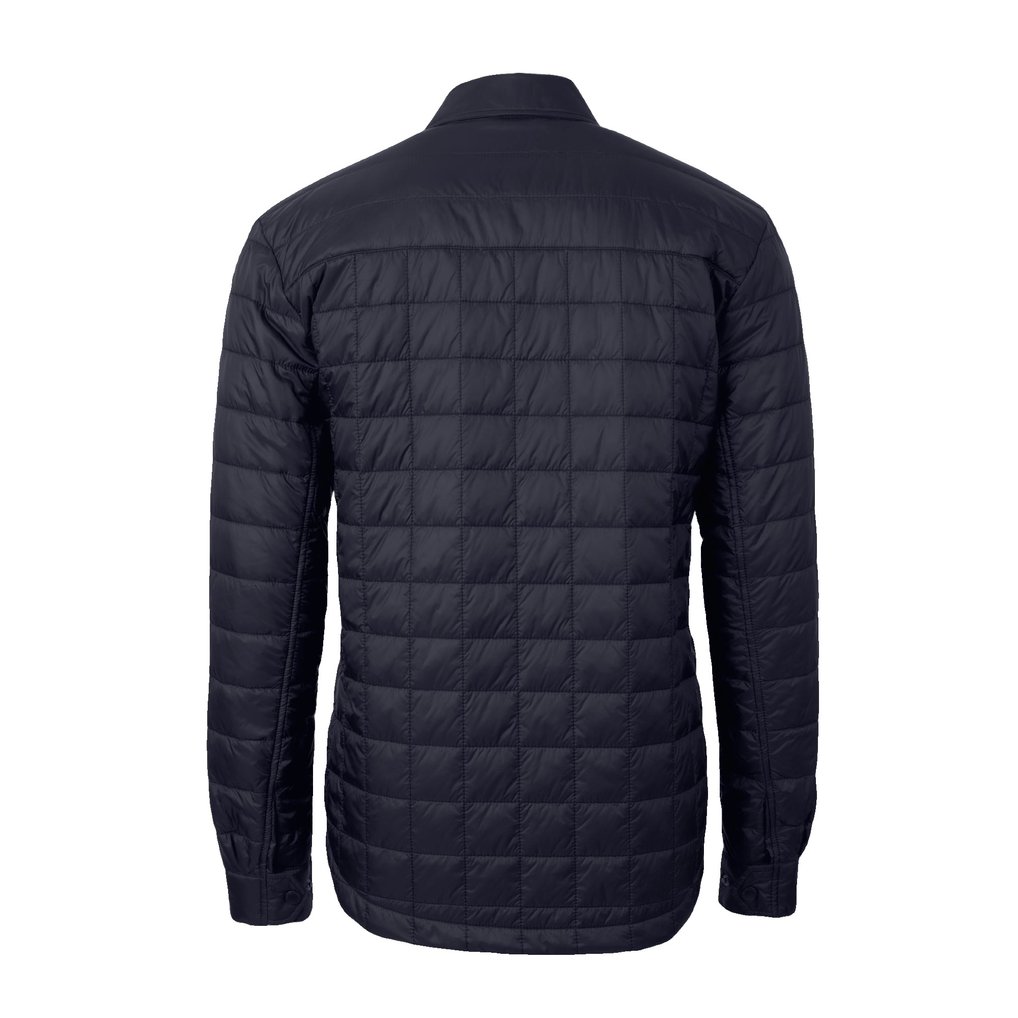  Drexel Dragons Cutter & Buck Ranier Eco Insulated PrimaLoft Full-Snap Shacket - Navy